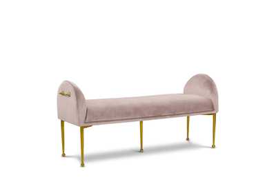 Image for Owen Pink Velvet Bench