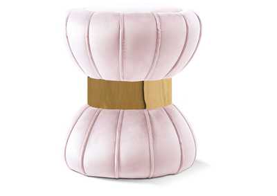 Image for Vino Pink Velvet Ottoman - Stool