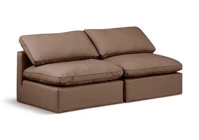 Image for Indulge Brown Faux Leather Modular Sofa