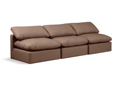 Image for Indulge Brown Faux Leather Modular Sofa