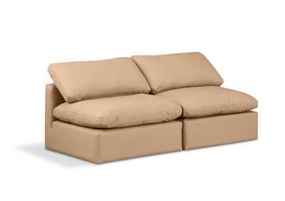 Image for Indulge Tan Faux Leather Modular Sofa