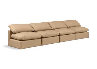 Image for Indulge Tan Faux Leather Modular Sofa