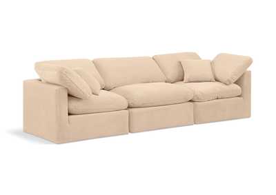Image for Indulge Beige Velvet Modular Sofa