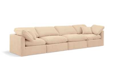 Image for Indulge Beige Velvet Modular Sofa