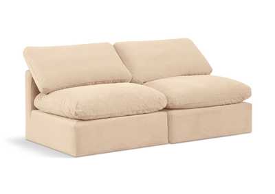 Image for Indulge Beige Velvet Modular Sofa