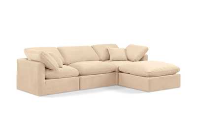Image for Indulge Beige Velvet Modular Sectional