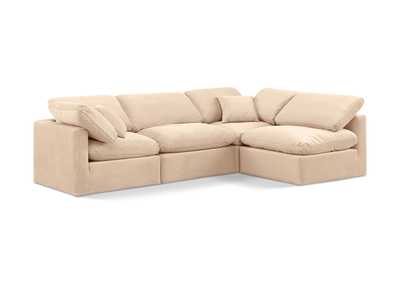 Image for Indulge Beige Velvet Modular Sectional