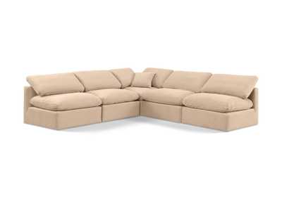 Image for Indulge Beige Velvet Modular Sectional