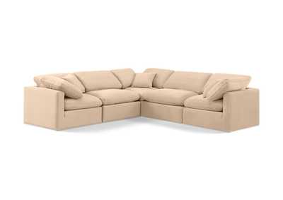 Image for Indulge Beige Velvet Modular Sectional