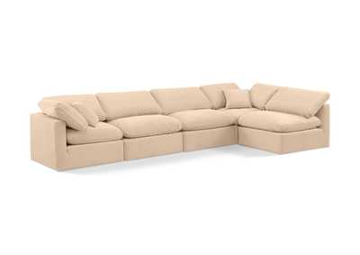 Image for Indulge Beige Velvet Modular Sectional