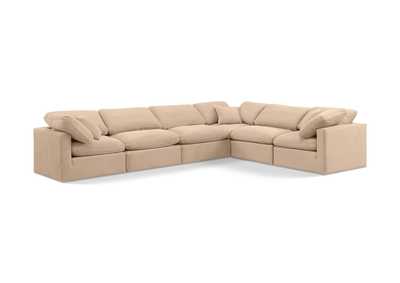Image for Indulge Beige Velvet Modular Sectional