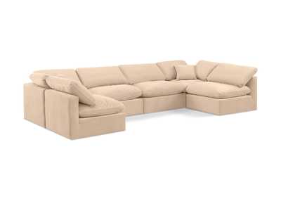 Image for Indulge Beige Velvet Modular Sectional