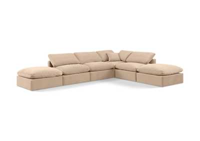 Image for Indulge Beige Velvet Modular Sectional