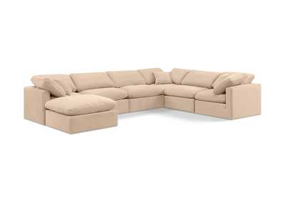 Image for Indulge Beige Velvet Modular Sectional