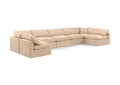 Image for Indulge Beige Velvet Modular Sectional