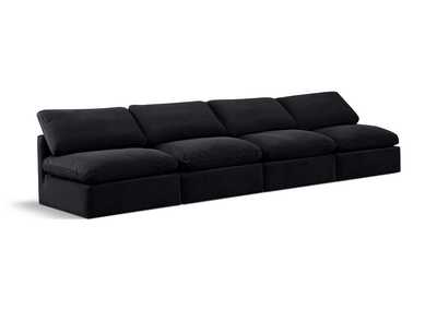 Image for Indulge Black Velvet Modular Sofa