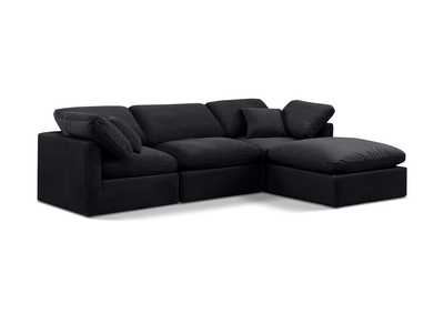 Image for Indulge Black Velvet Modular Sectional