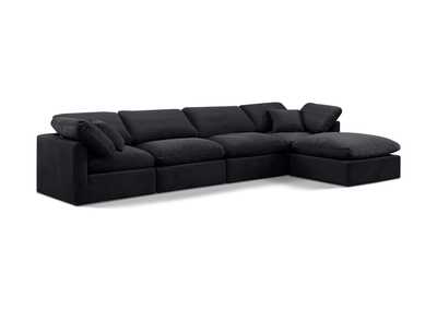 Image for Indulge Black Velvet Modular Sectional