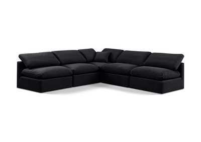 Image for Indulge Black Velvet Modular Sectional