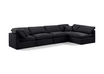 Image for Indulge Black Velvet Modular Sectional