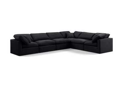 Image for Indulge Black Velvet Modular Sectional