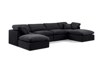 Image for Indulge Black Velvet Modular Sectional
