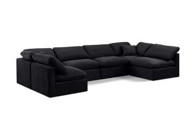 Image for Indulge Black Velvet Modular Sectional