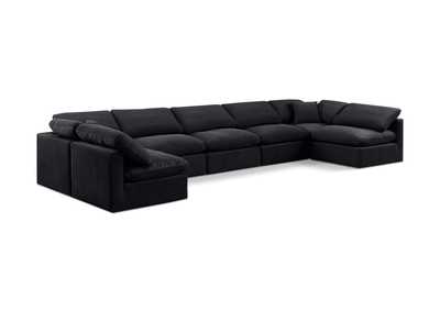 Image for Indulge Black Velvet Modular Sectional