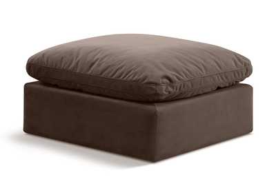 Image for Indulge Brown Velvet Ottoman