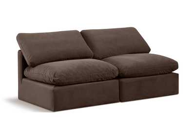 Image for Indulge Brown Velvet Modular Sofa