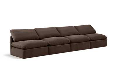 Image for Indulge Brown Velvet Modular Sofa