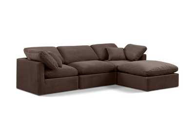 Image for Indulge Brown Velvet Modular Sectional