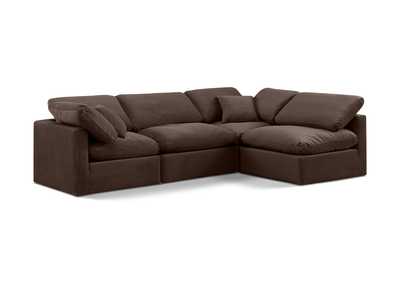 Image for Indulge Brown Velvet Modular Sectional