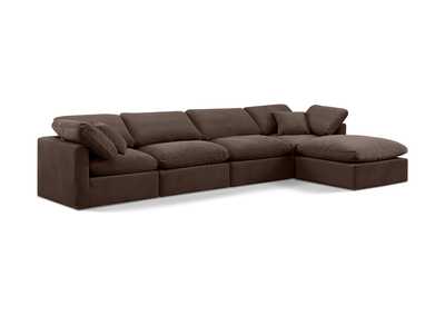 Image for Indulge Brown Velvet Modular Sectional