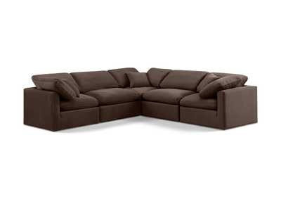 Image for Indulge Brown Velvet Modular Sectional