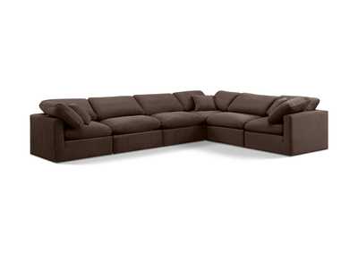 Image for Indulge Brown Velvet Modular Sectional