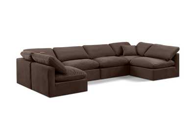Image for Indulge Brown Velvet Modular Sectional