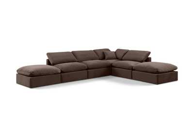 Image for Indulge Brown Velvet Modular Sectional