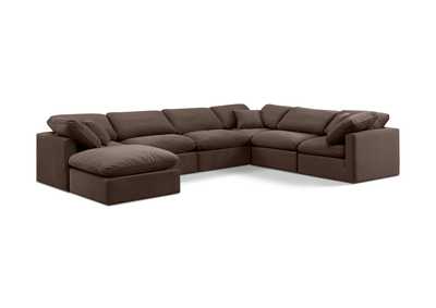 Image for Indulge Brown Velvet Modular Sectional