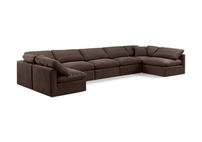 Image for Indulge Brown Velvet Modular Sectional