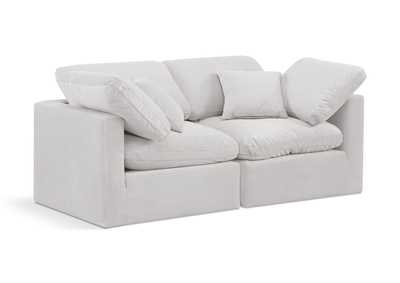 Image for Indulge Cream Velvet Modular Sofa