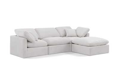 Image for Indulge Cream Velvet Modular Sectional