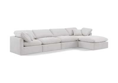 Image for Indulge Cream Velvet Modular Sectional
