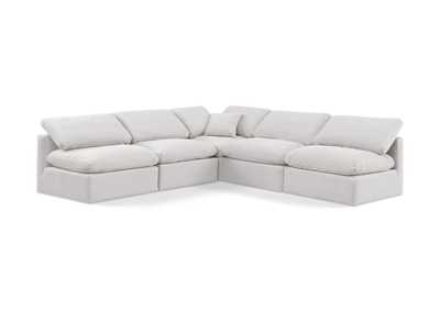 Image for Indulge Cream Velvet Modular Sectional