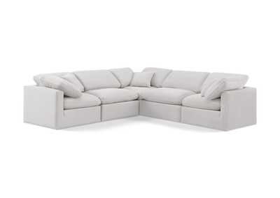 Image for Indulge Cream Velvet Modular Sectional