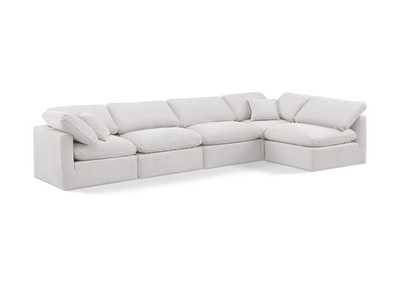Image for Indulge Cream Velvet Modular Sectional