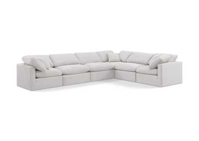 Image for Indulge Cream Velvet Modular Sectional