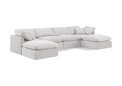 Image for Indulge Cream Velvet Modular Sectional