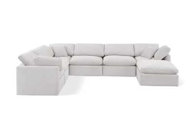 Image for Indulge Cream Velvet Modular Sectional