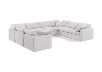 Image for Indulge Cream Velvet Modular Sectional